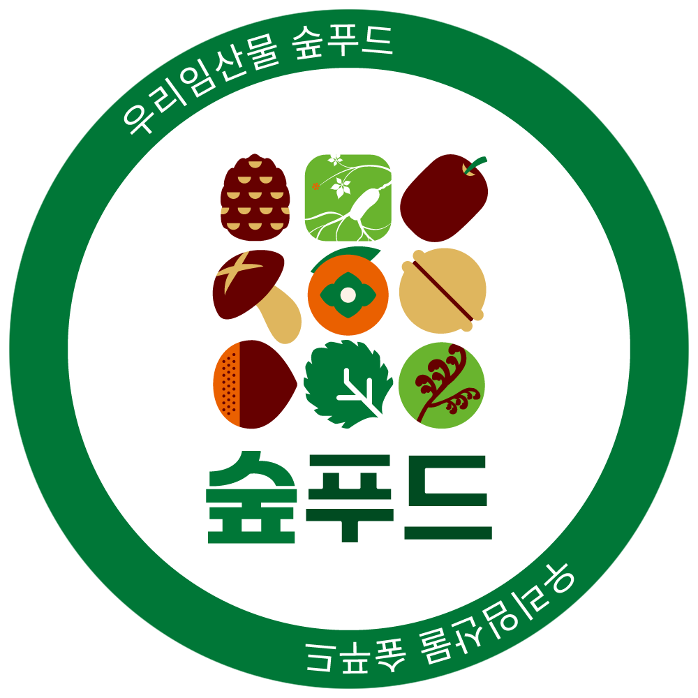 우리임산물 숲푸드 공동 브랜드 인증마크